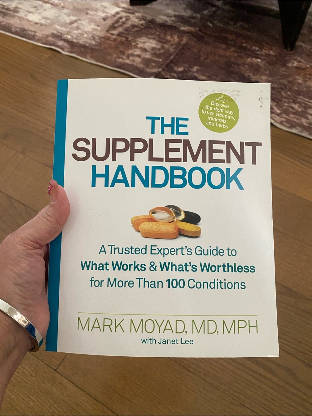 The Supplement Handbook by Mark Moyad - White & Teal Cover